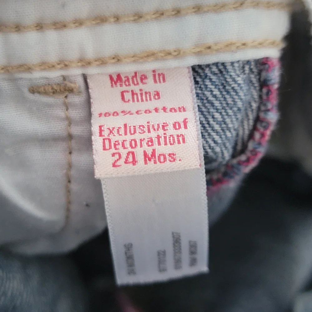 OshKosh B'gosh‎ Embroidered Overall Denim Jumper 24 months